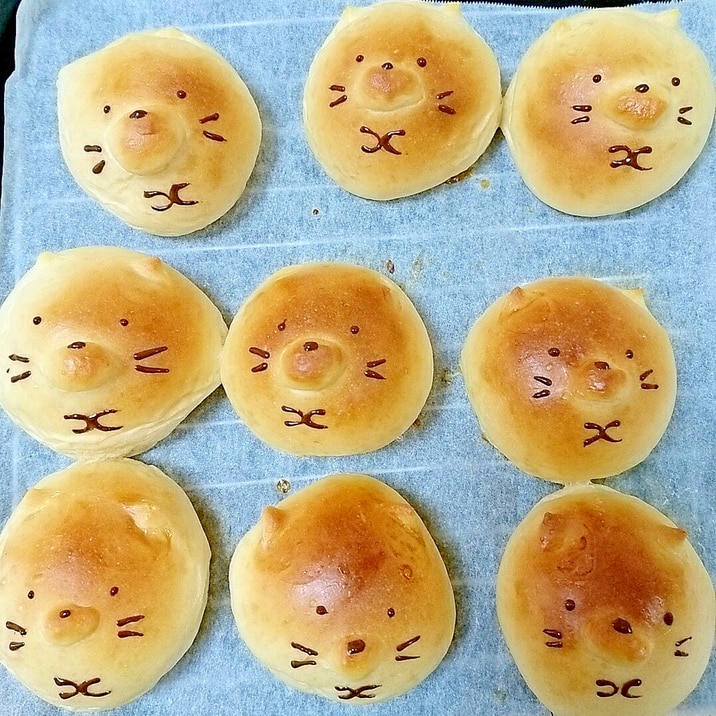 すみっこぐらし ねこ のキャラパン レシピ 作り方 By そらこ21 楽天レシピ すみっこぐらし ねこ のキャラパン レシピ 作り方 By そらこ21 楽天レシピ